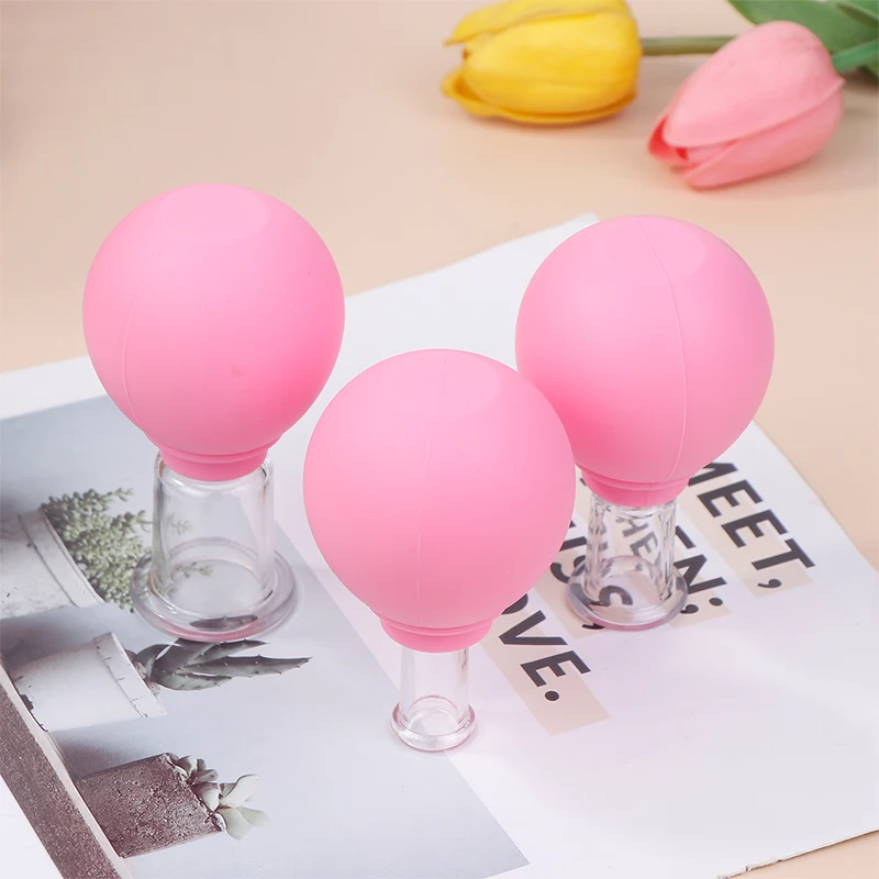 1pc Vacuum Silicone Facial Massage Beauty Cup Household Cupping Cup Face Lifting Cupping Ball Irrigation Beauty Cupping Cup