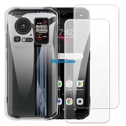 Soft Case + 2 Pack Tempered Glass Screen Protectors for Hotwav Cyber 15 Full-Body Protection