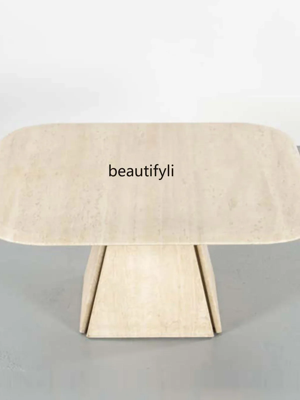 

Nordic Modern Minimalist Square Living Room Sofa Home Short Tea Table Natural Marble Cave Stone Light Luxury