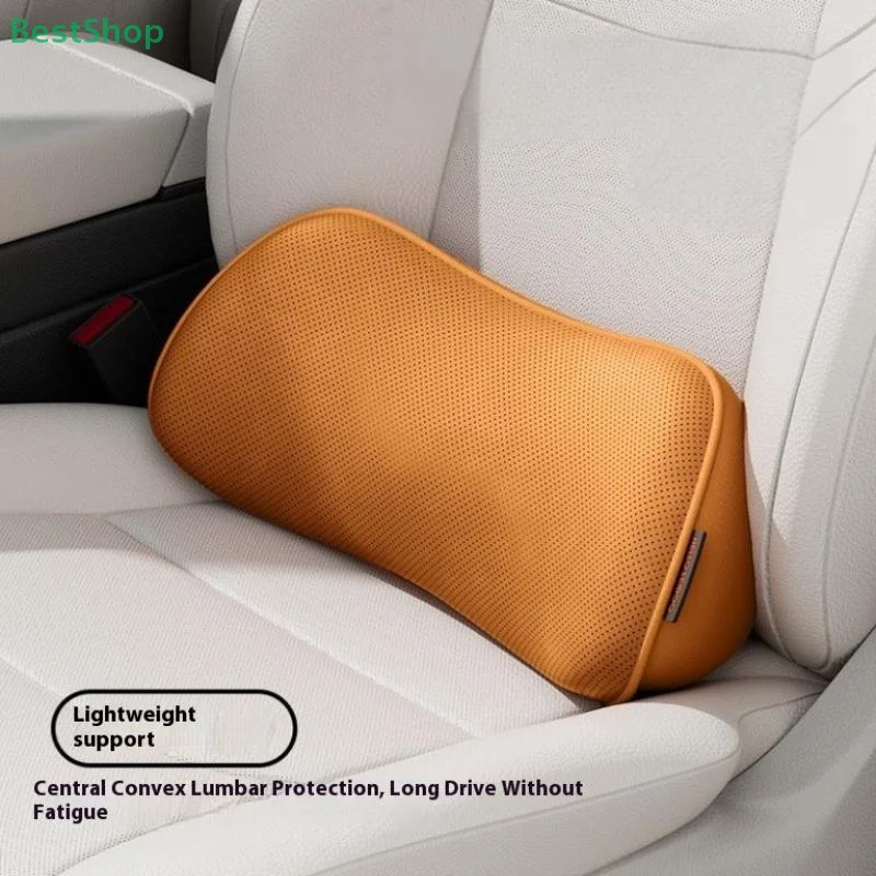 Car Seat Pillow Memory Foam Lumbar Support Breathable Back Protector Suitable For Office Chairs And Car Interior Accessories