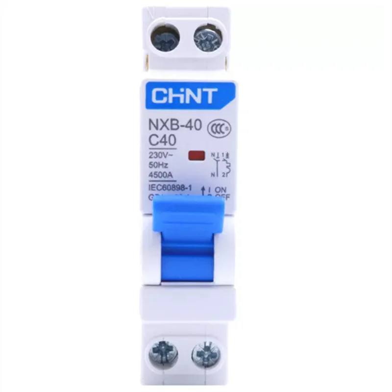 CHINT Mini Circuit Breaker 1P+N 6A/10A/16A/20A/25A/32A/40A  MCB DPN Houlsehold Breaker DZ47 with Indication 230V for Home