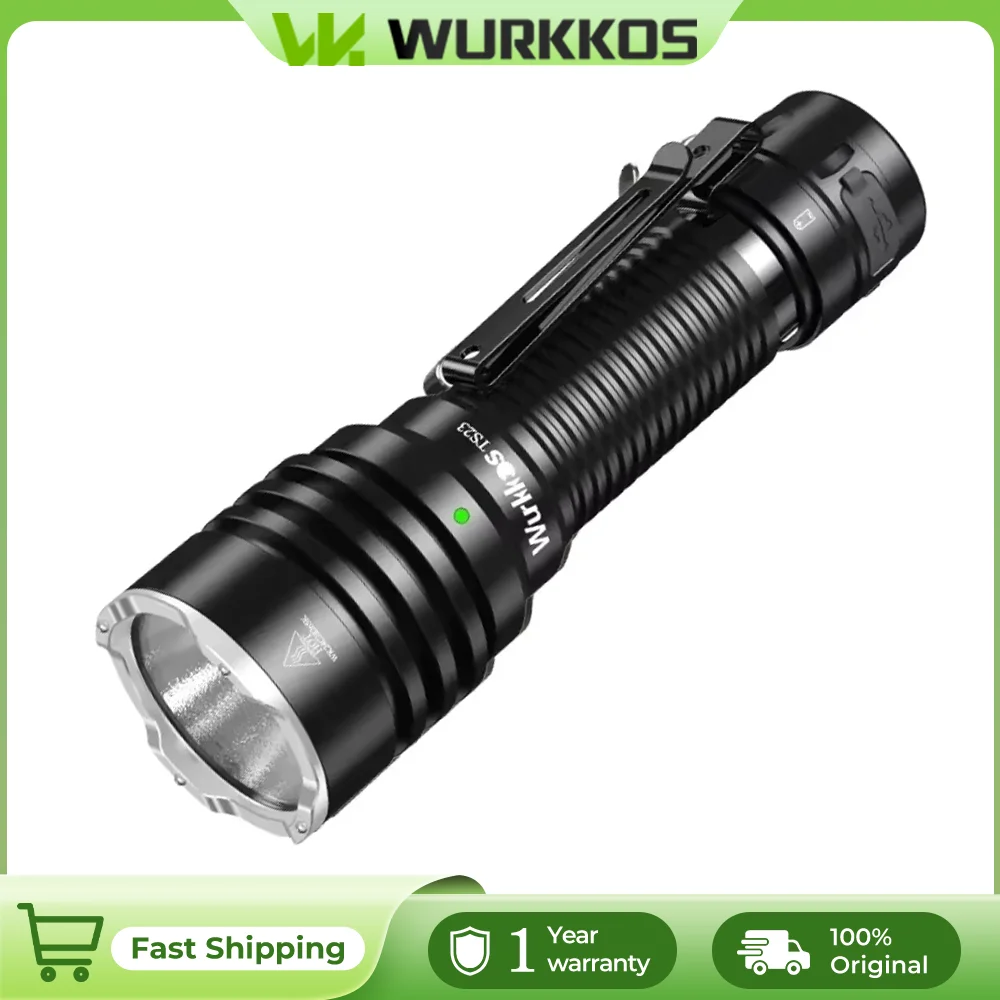 WurPatrick os-Lampe de poche DulFlashlight aste TS23 21700, XGardens teuse 3 bouteilles LED, torche 5000Lm, étanche IPX8, deux modes de groupe, interrupteur arrière EDC