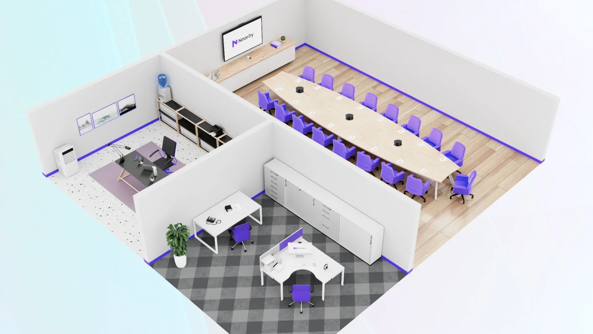 مكبرات صوت سلكية احترافية بتقنية مزدوجة كاملة من Nearity