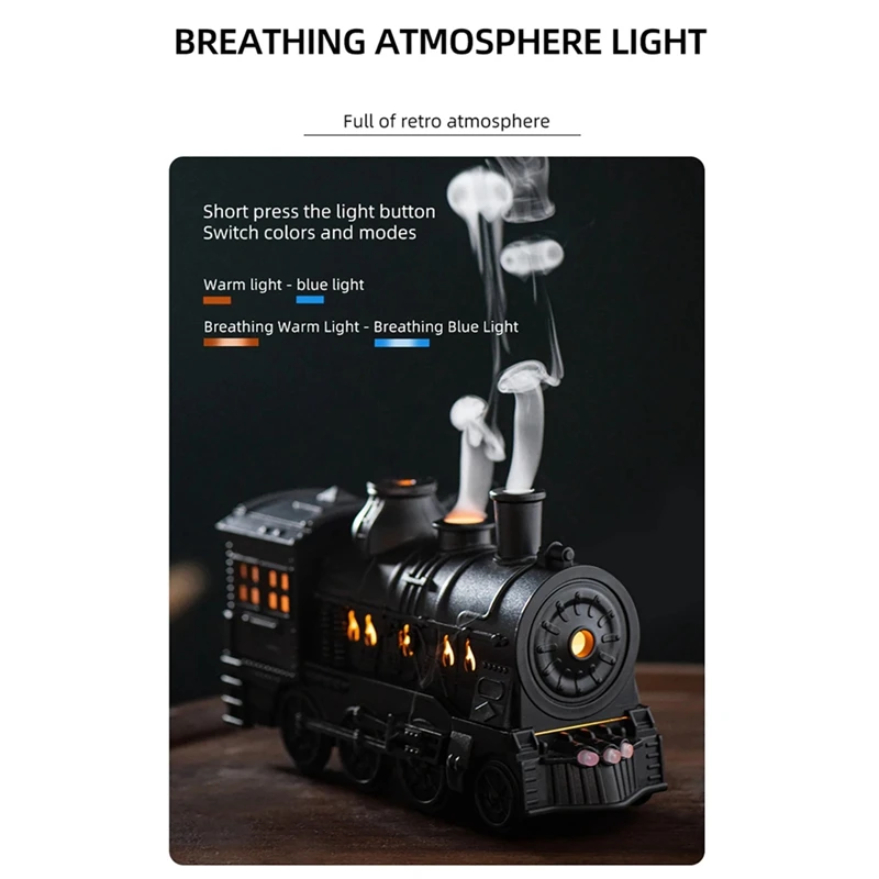 Humidificador de aire, Difusor de fragancia, fabricante de niebla, aceite esencial, Difusor Retro, Control remoto, enchufe europeo