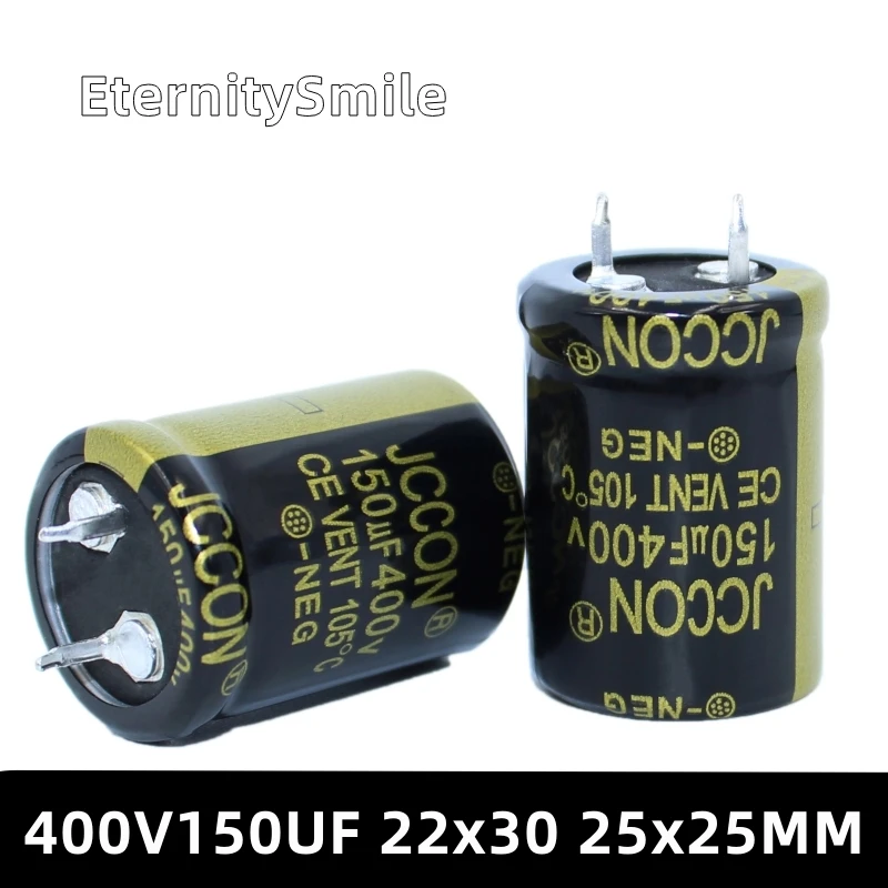 

150UF400V 22x30mm Inverter Capacity 400V150UF 25x25mm Electrolyte Capacitor 400V Oxygen Capacitor For Hifi Amplifier Low ESR