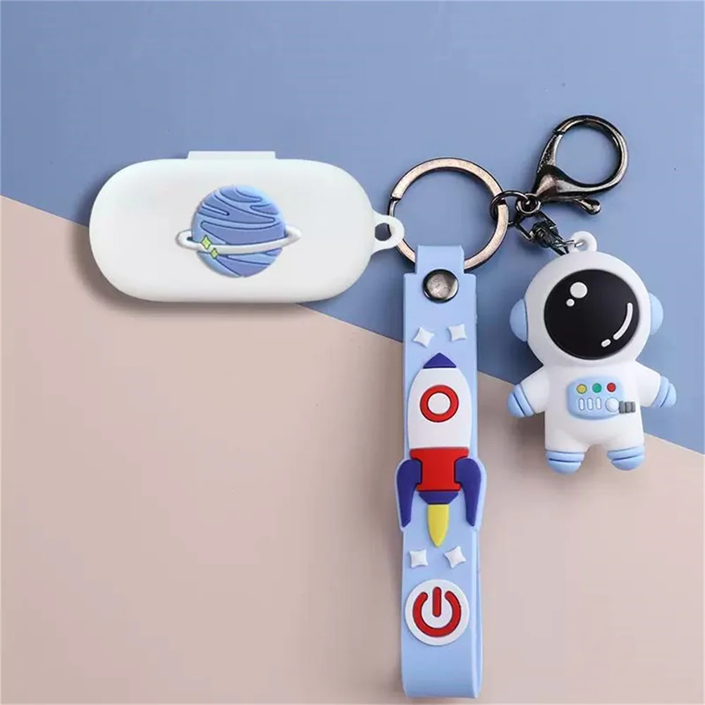 ที่ครอบหูฟังตัวการ์ตูนน่ารักแบบอะนิเมะ lotso นุ่มสำหรับ Huawei freebudes SE หูฟังไร้สายหูฟังเคสพร้อมพวงกุญแจตุ๊กตา