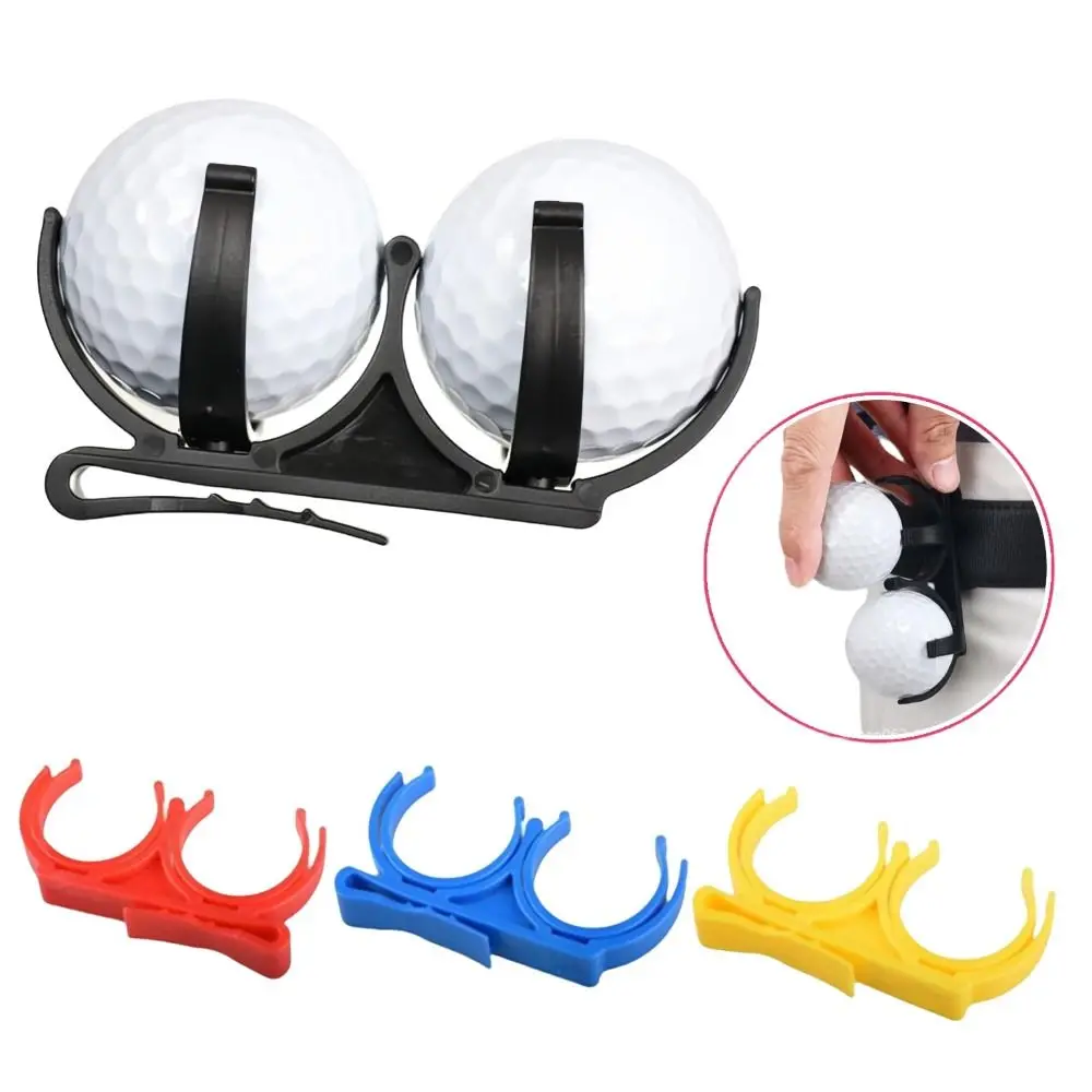 Simplicity Plastic Golf Ball Clamp Training Rotatable Golf Clip Wear-resisting Foldable Golf Ball Clip Holder Organizer