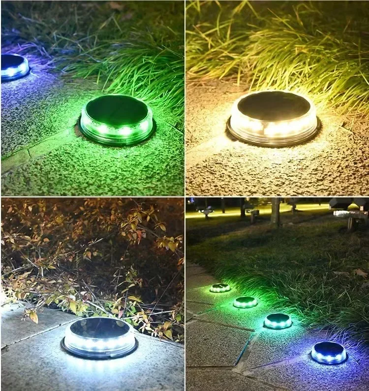 Imagem -06 - Brilhante Led Solar Jardim Luz ao ar Livre Impermeável Paisagem Luz de Terra Decorativa Gramado Ip65 5v 800mah Pcs