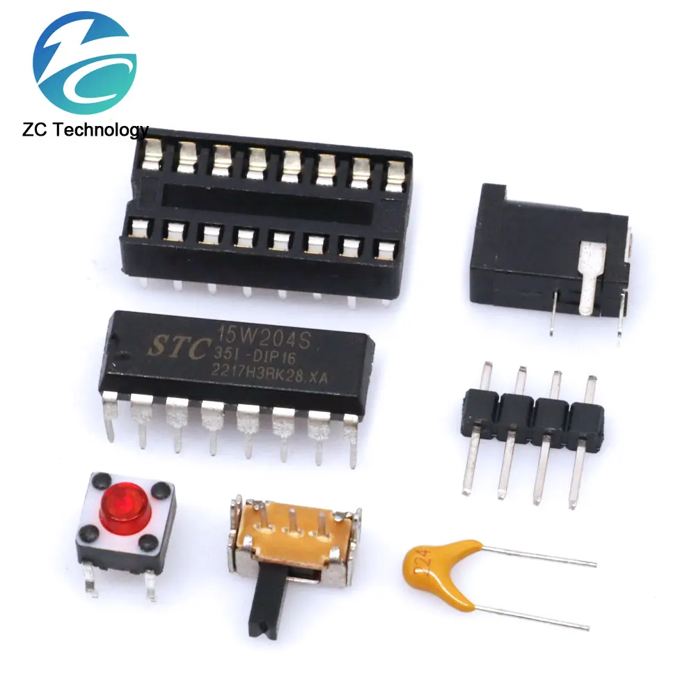 Electronic sand hourglass simulation kit, STC microcontroller, skills training spare parts, microcontroller LED light, DIY spare