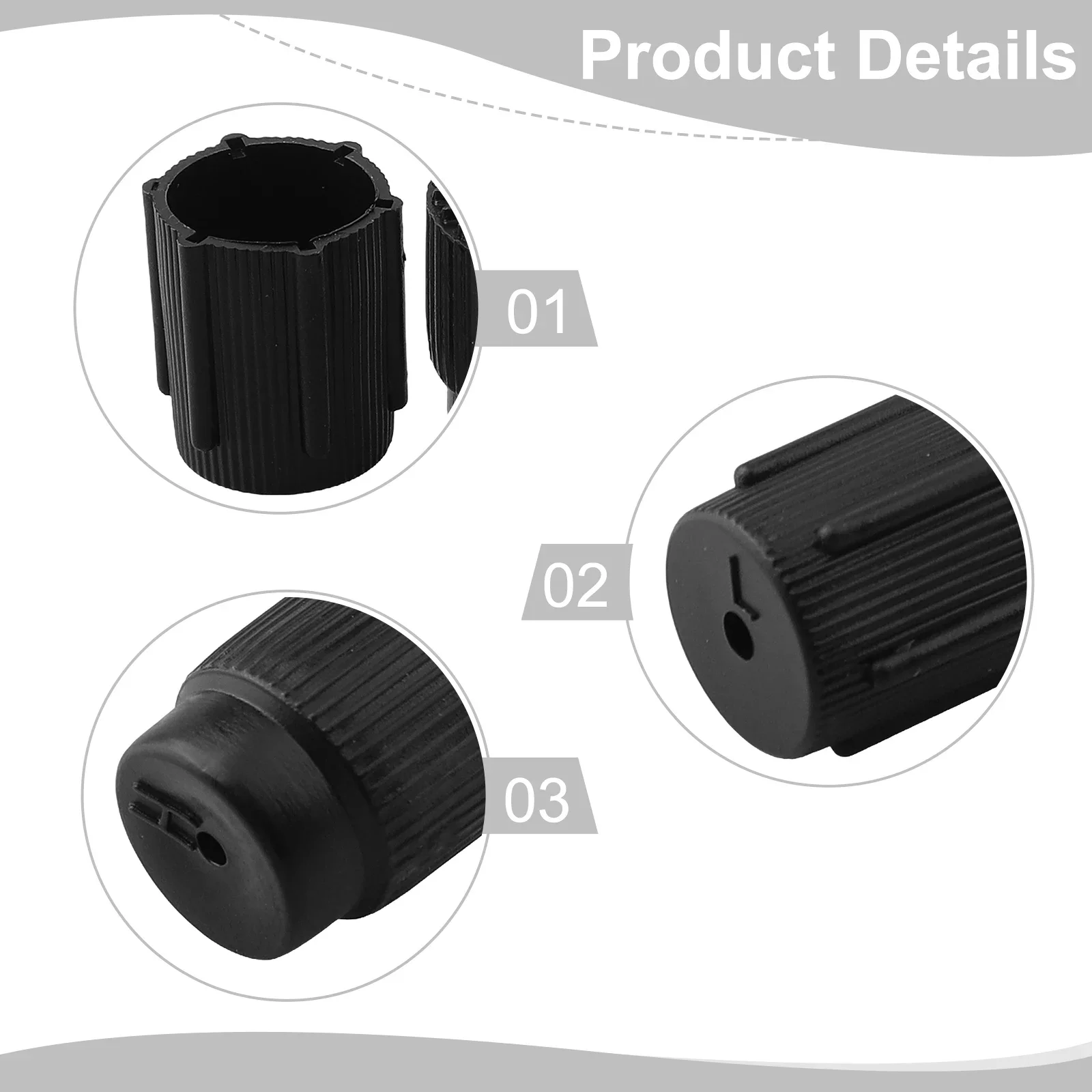 For Car AC System Car AC Dust Covers Car AC Valve Cap AC System Protection Effective Dust Protection Tight Fit Prevents Leaks