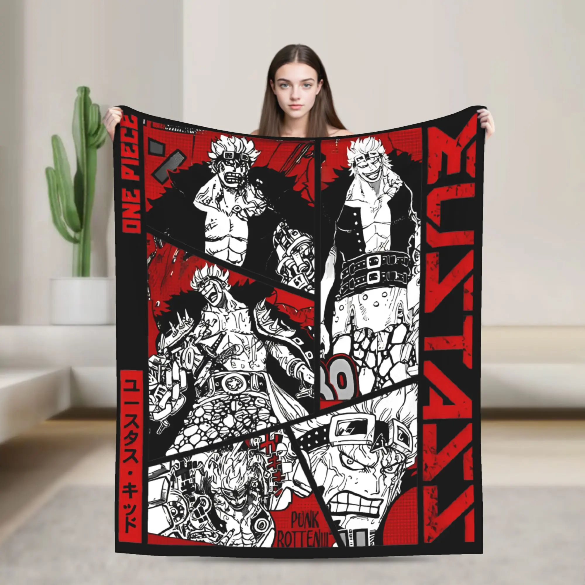 

Eustass Kid цельные фланелевые пледы одеяла для кровати спальня легкий коврик для кровати