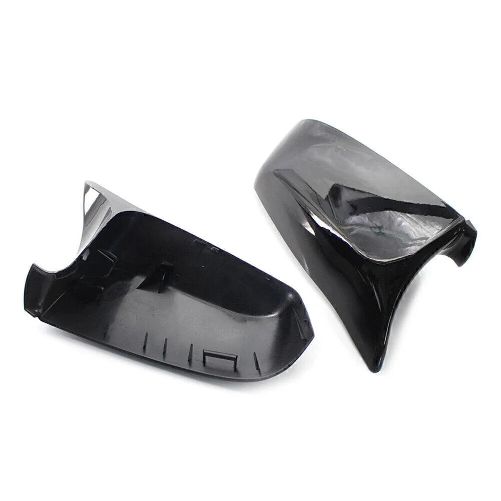لامعة الجانب الجناح مرآة الرؤية الخلفية غطاء لسيارات BMW 5 6 7 Series F01 F06 E60 F10 ABS اكسسوارات السيارات 	   الغطاء الواقي