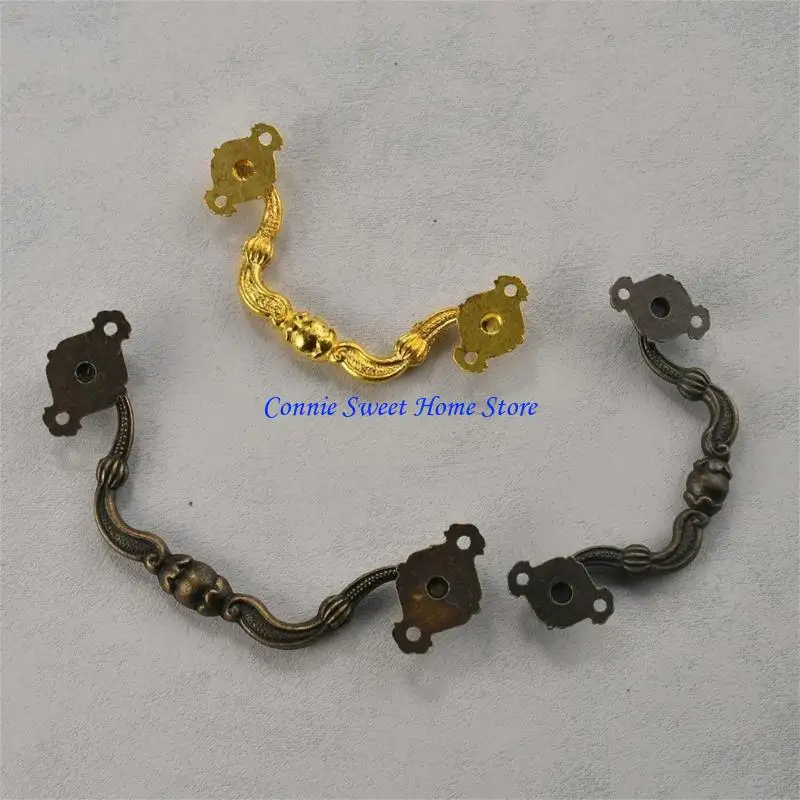 LXAF Zincs Alloy Cabinet Knob Drawer Rings Pulls Vintage Furniture Decorative Handle for Dresser Kitchen Cupboard Door