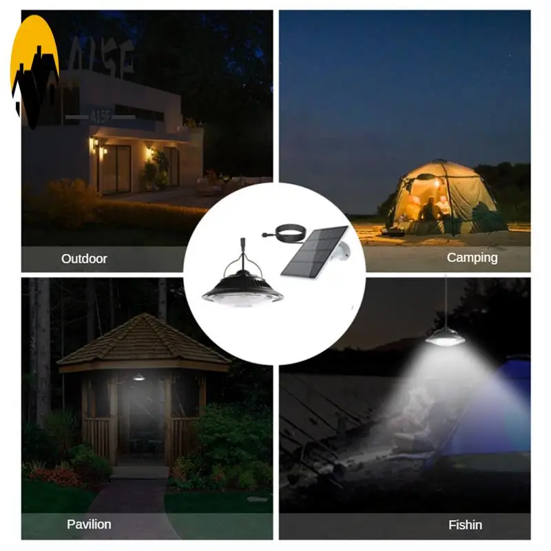 

A15F-одинарные солнечные подвесные светильники с дистанционным управлением, домашний уличный навес, светодиодный подвесной светильник для хранения, крыльца, сада