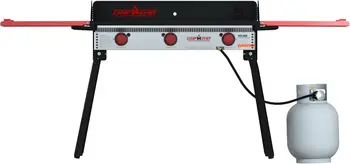 Chef Pro 16 Cooking System - Three-Burner Camp Stove - Includes Windscreen & Matchless Ignition - Portable Camping Cooking Stove 1