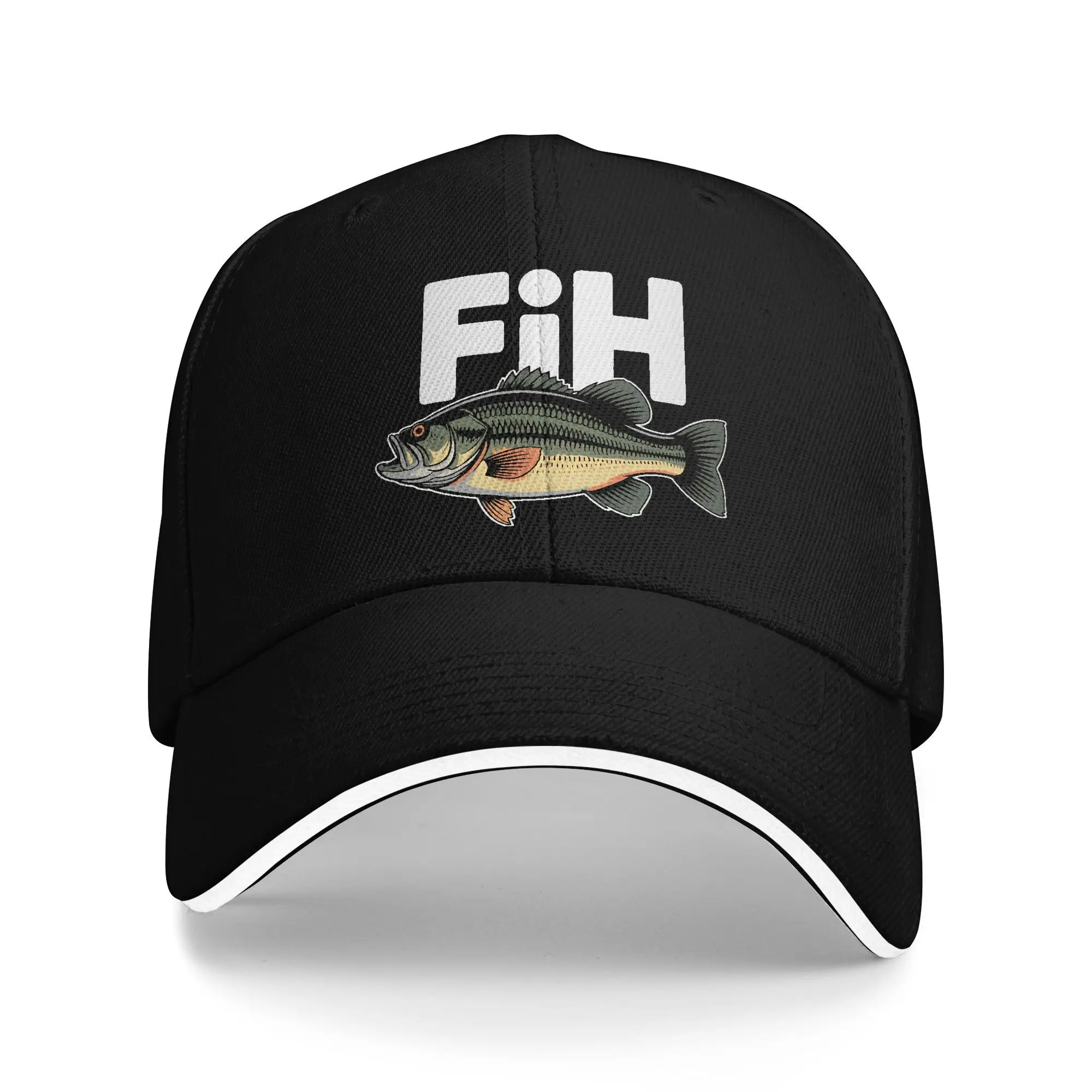 

Summer Casual Baseball Cap Fih Graphic Tennis Skate Trucker Hat For Unisex-Teens Sun-Proof Fashion Baseball Caps