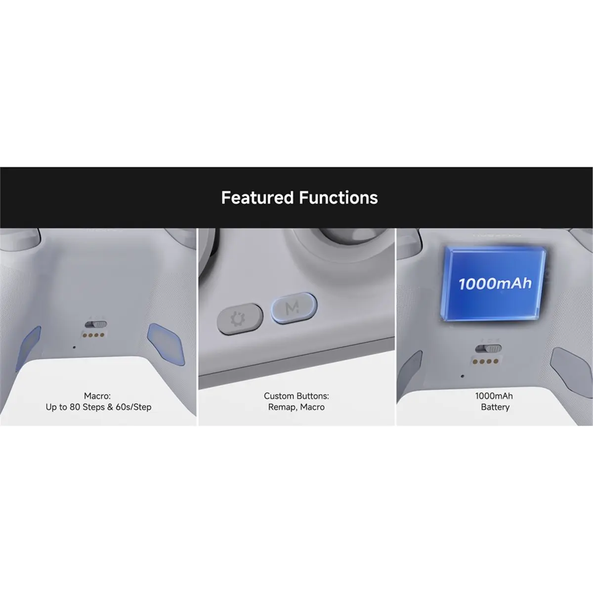 DT89 NEW CHITU 2 HD Mechanical Bluetooth Controller for Switch 1/2 PC Android TMR Glide Sticks Gamepad with Charging Dock