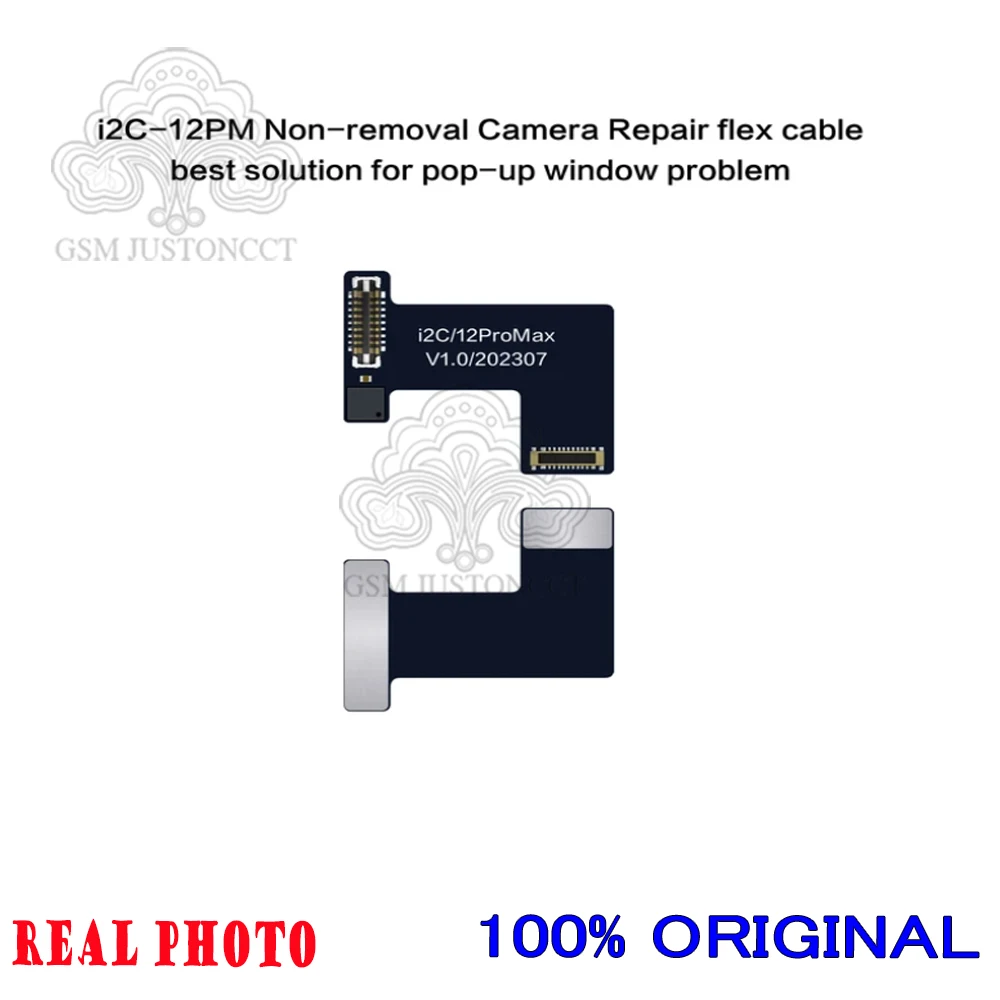 I2C Rear Camera POP-up Window Problem Repair Flex Cable disassemble-free Tag-on FPC for 12-14PM Work with i6S Smart Programmer