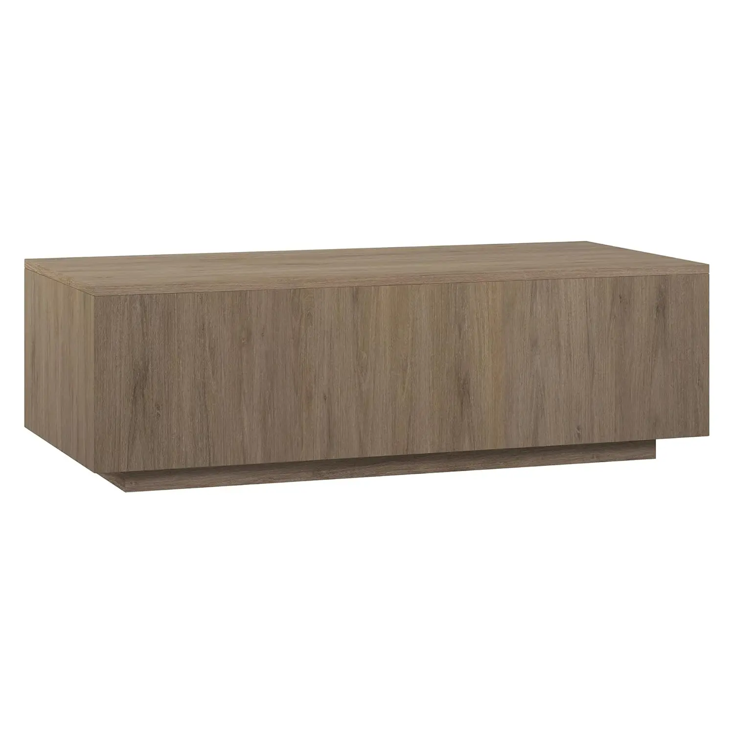 

48" Rectangular Low-Profile Wood Coffee Table for Living Room Office Weathered Gray, Customized
