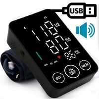 Sphygmomanometer BP Monitor Health Care New LED Blood Pressure Monitor Big Screen Broadcast Tonometer Digital Arm Tonometer