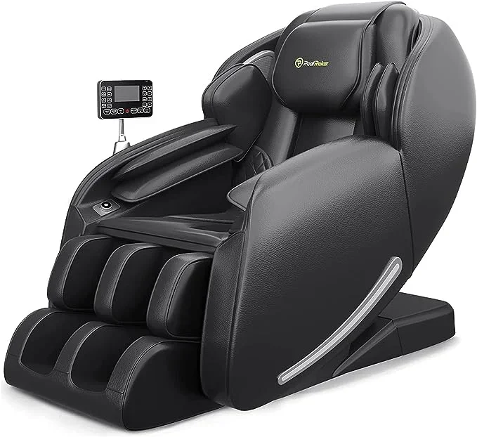 

USA Warehouse Real Relax SL Massage Chair Favor-06 Black Luxurious Zero Gravity Body Massage with Musical Function Hot Sale