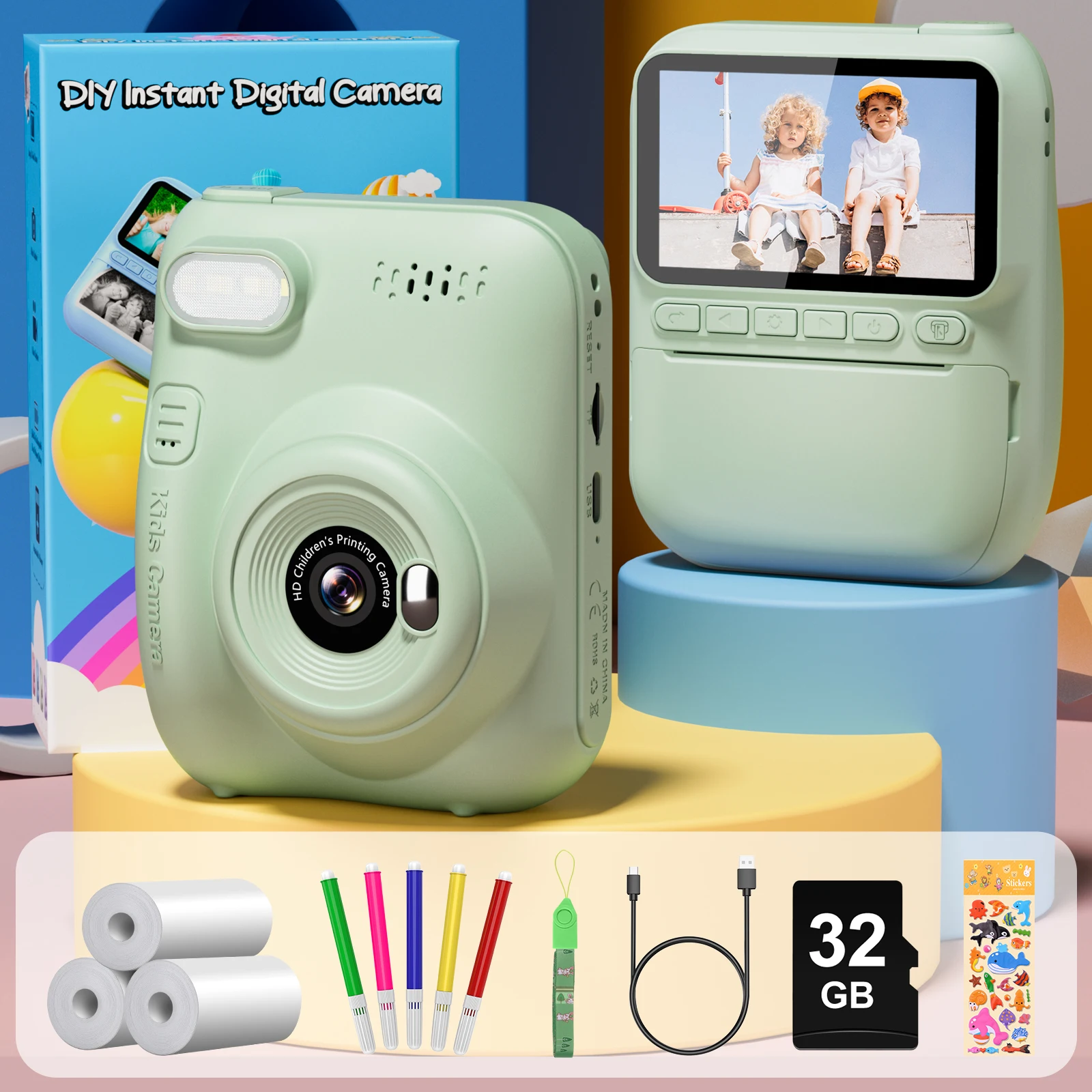 Gofunly Kids Instant Print Camera 3.0