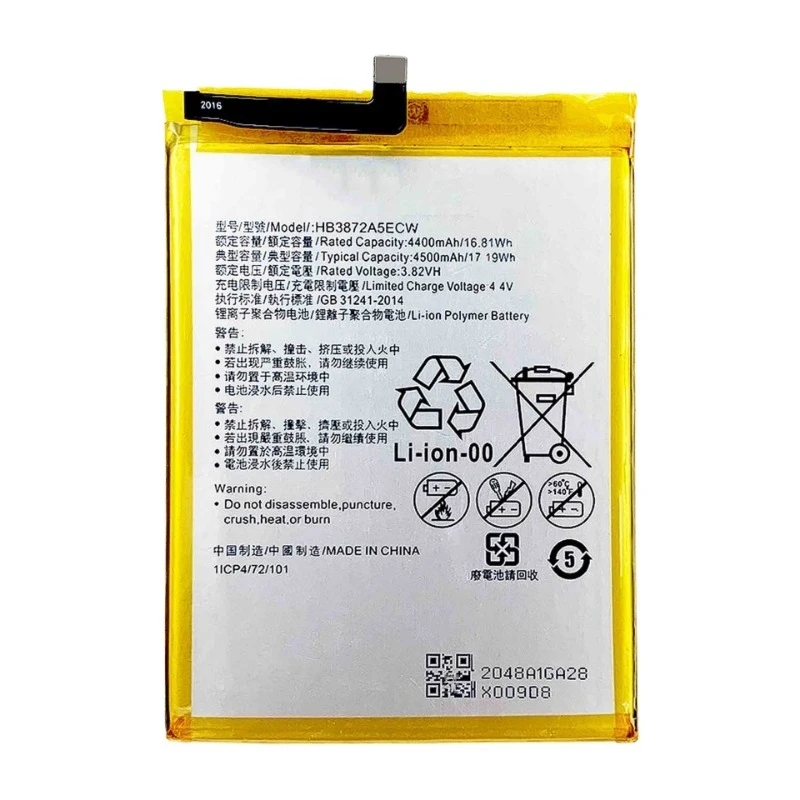 HB3872A5ECW Phone Battery 3.82V 4500mAh For Huawei Honor Note 8 Replacement Battery Brand-New High Quality