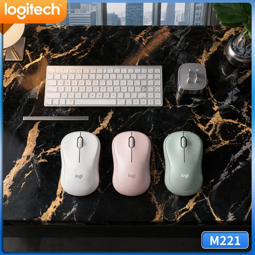 Logitech M221 Quiet Optical Mouse,Light Portable Body,10‑Meter Wireless,Quiet Clicks,For Office Study Home Usage Scenarios