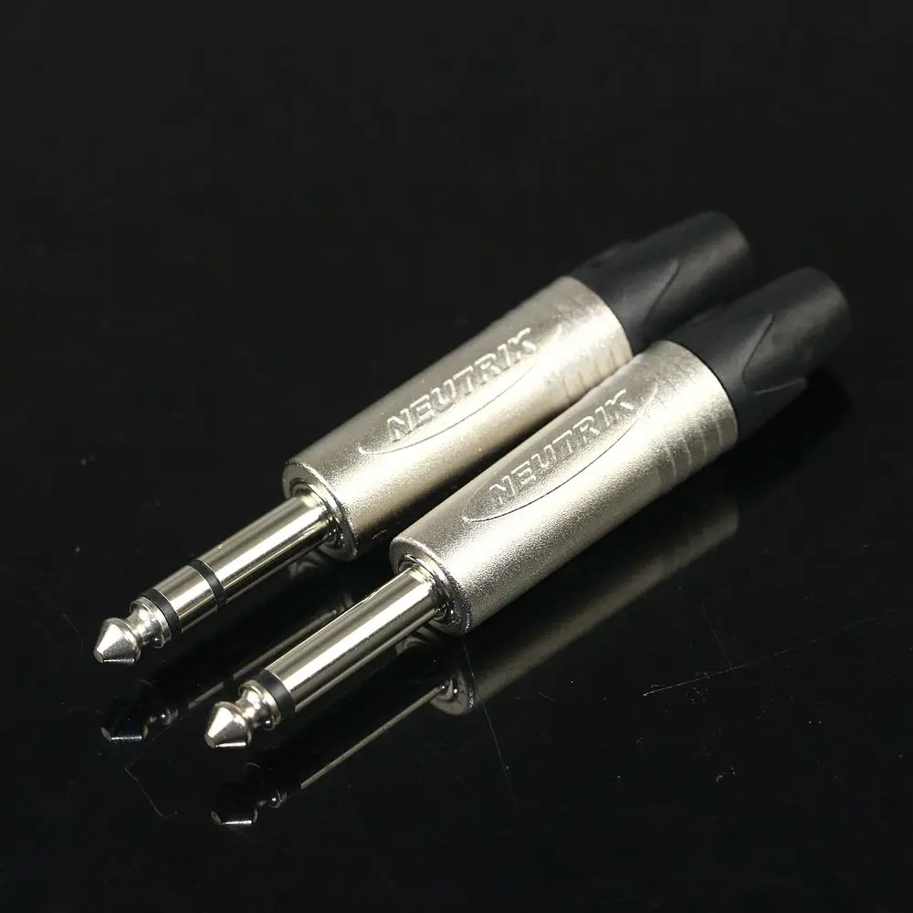 

Neutrik NP2C 24K rhodium-plated 2-pole 6.35mm 6.5mm mono stereo straight plug two-core three-core microphone plug