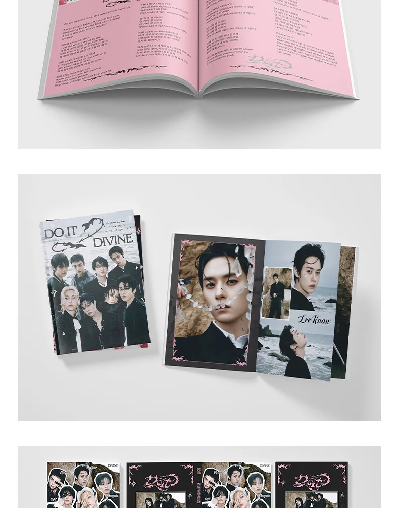 متوفر في المخزون 80 صفحة كتاب صور SKZOO STRAY KIDS ألبوم DO IT Merch صور بطاقات مجلة Stray Kids المشاهير Photobook هدية لفتاة