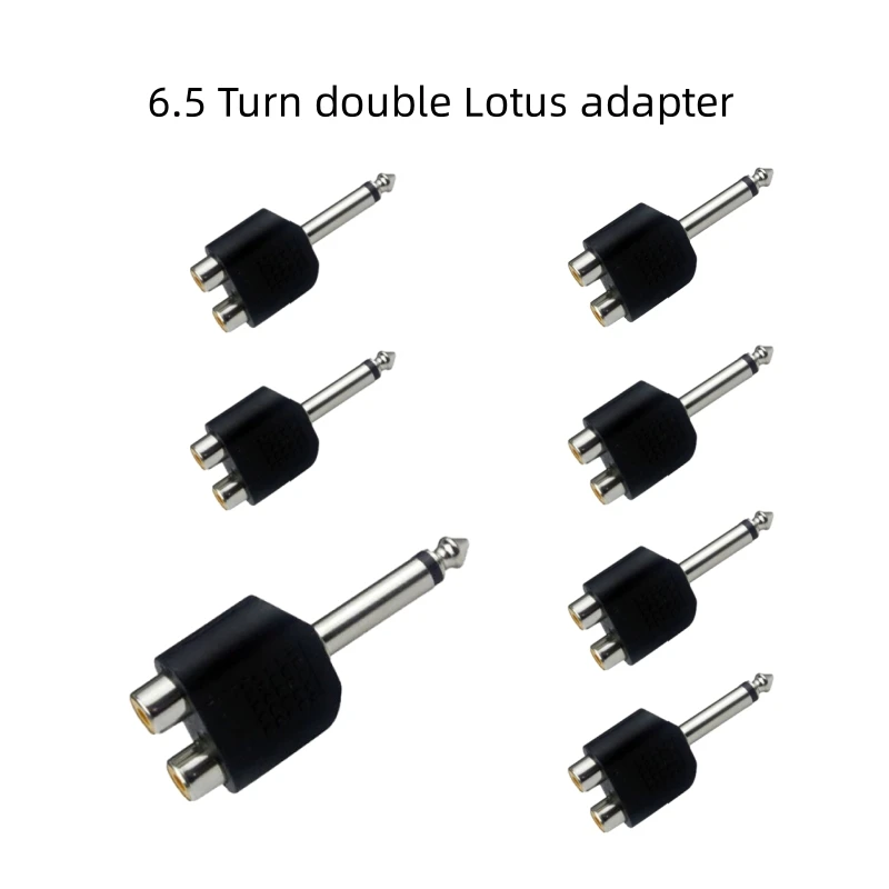 Turn Dual Typoadapter Audio Mixer, 6.5 Paires de RCA 600 AV, Wild mono, 6.5mm, 1Pc
