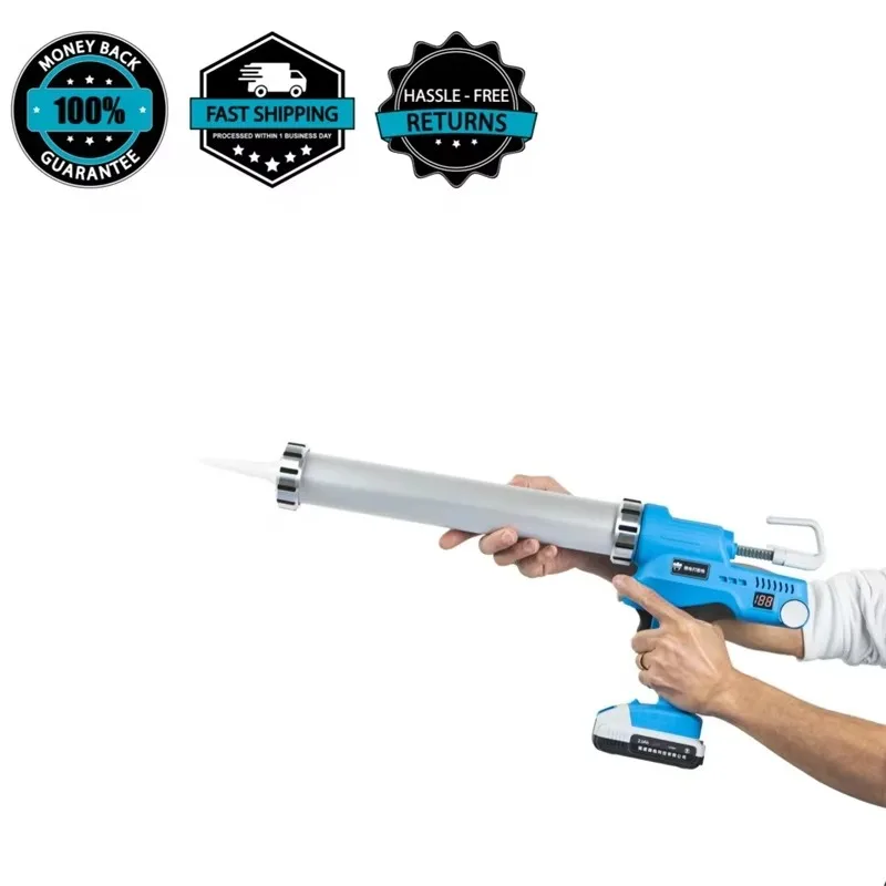 

Durable Lithium Battery Powerful and Time-saving Automatic Glue Back 21V 1500mAh Electric Cordless Adhesive Caulking Guns