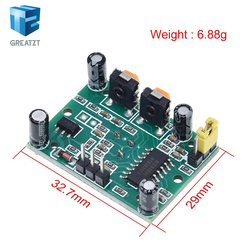 HC-SR501 Adjust IR Pyroelectric Infrared PIR Motion Sensor Detector Module for arduino for raspberry pi kits + Case