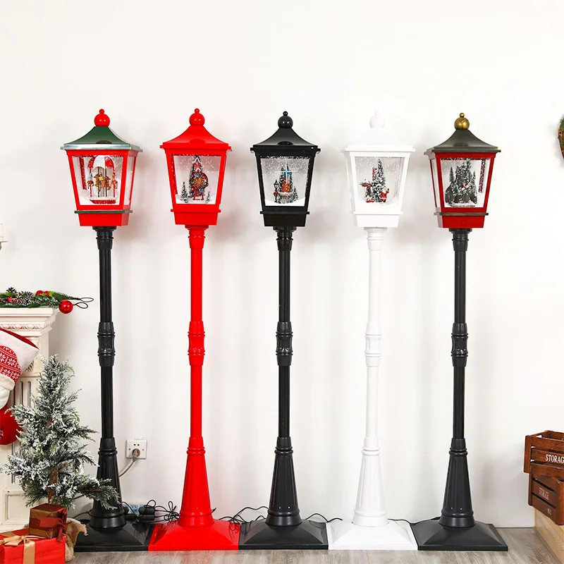 

Home Decor Plastic Crafts Christmas Decorations Party Supplies Snow Music 184CM Lighting Crafts Home Store Accessories Gift Set