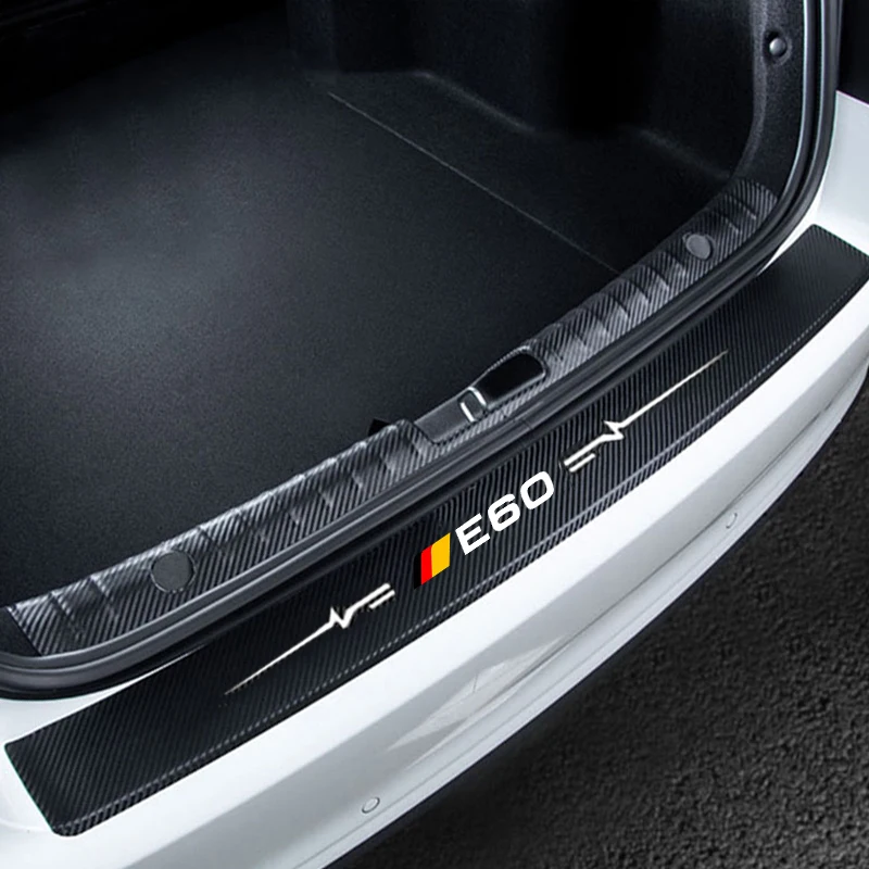 Car Stickers for BMW E60 Emblem 5 Series Anti Scratch Door Sill Protector Threshold Protection Carbon Fiber Styling Accessories