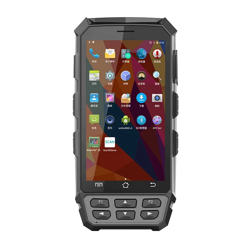 Lector RFID LF/HF/UHF inalámbrico móvil, lector/escritura de tarjetas NFC portátil Android con lector de huellas dactilares, Control de acceso, control de billetes