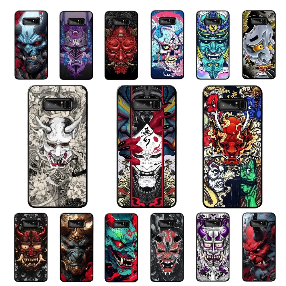 Samurai Oni Mask Phone Case For Samsung Note 8 9 10 20 pro plus lite M 10 11 20 30 21 31 51 A 21 22 42 02 03