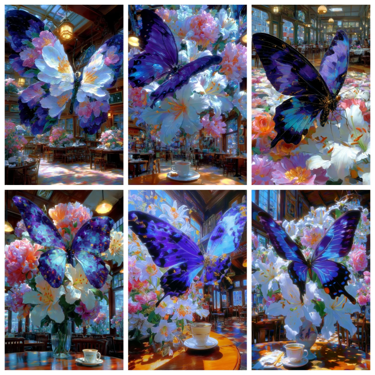 

500/1000 PCS Jigsaw Puzzle Animal Giant Purple Butterfly Educational Toy for Kids Children 's Games Christmas Gift