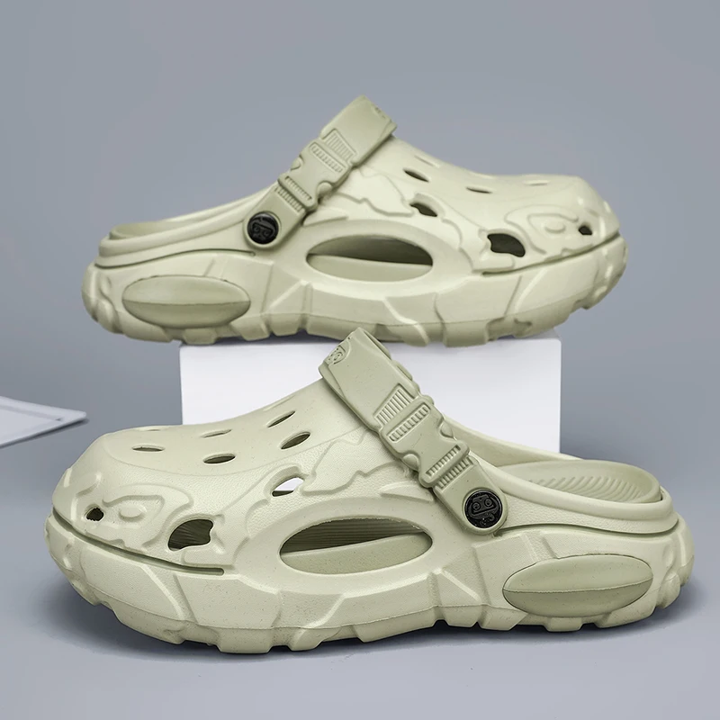 Übergrößen 47 48 Herren Clogs Sandalen Sommer Outdoor Garten Clogs Lochschuhe Herren Freizeitschuhe Wasserschuhe Komfortable Weiche Hausschuhe – Detail 1