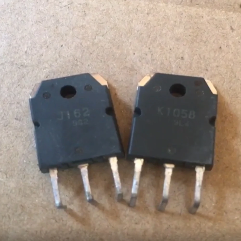 1pair 2SK1058 2SJ162 (1pcs K1058 + 1pcs J162 ) TO-3P In Stock Original disassembly