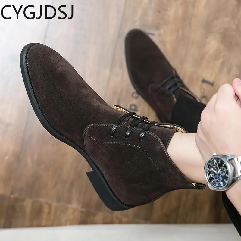 Casuales Ankle Boots Homens Stivali Sapatos Casuales Casual para Homens Botas Pretas Werkschoenen Sapatos De Escritório Homens Italiano рабочая обувь мужская