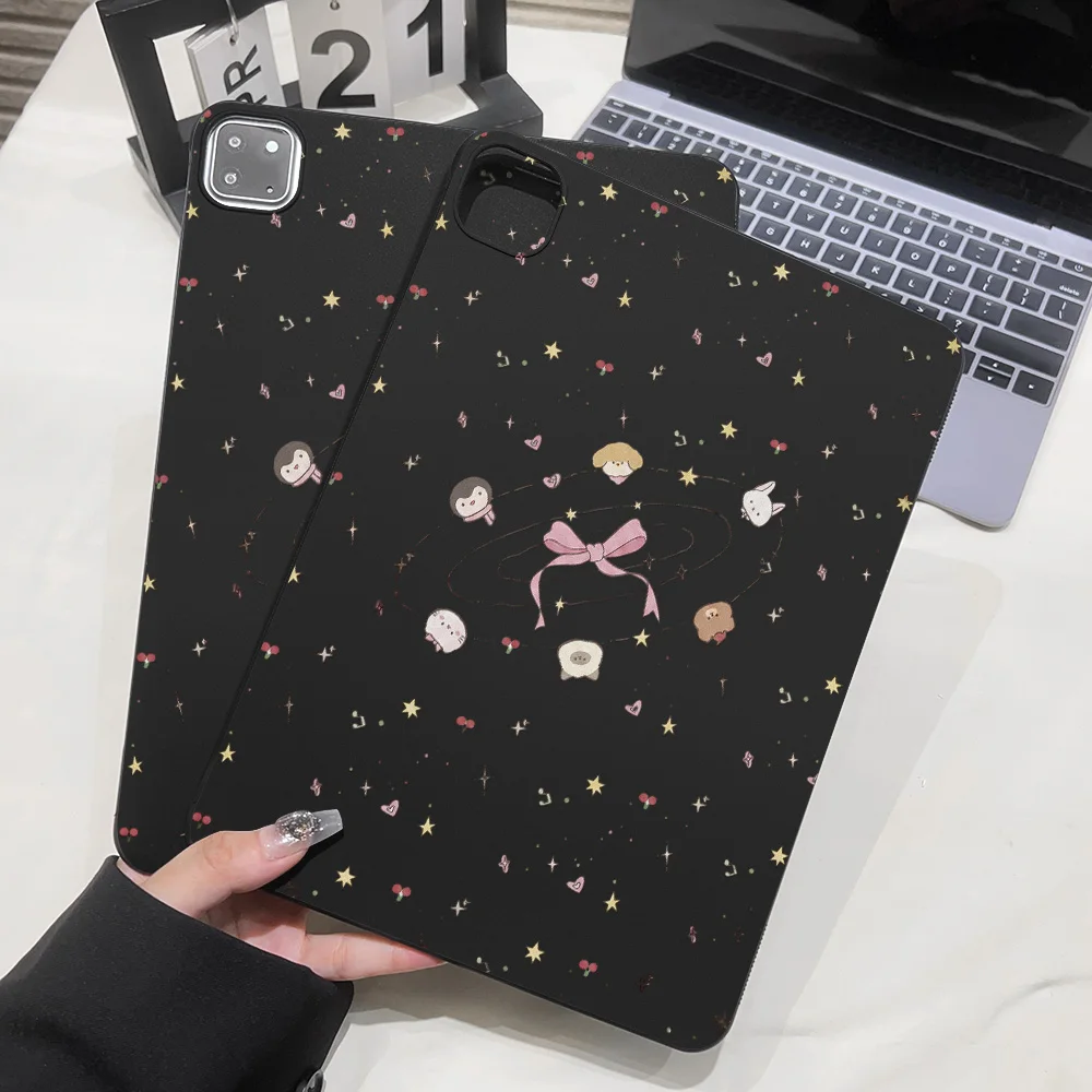 Aesthetic Tablet Case for Apple iPad Pro 9.7 10.5 12.9 13 Air 2 3 11 13 mini 4 5 6 7 Shell Starry Animal Bow Style Shockproof