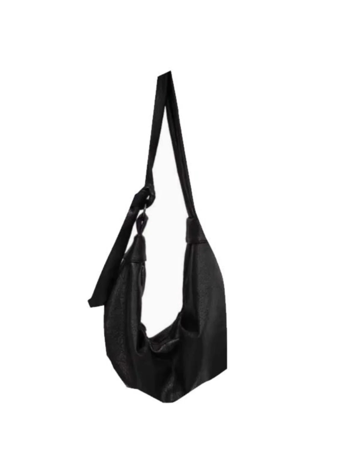 

Large Capaci Vintage Cow Horn Bag ex Crossbody Bag Faionable Underarm Bag Single oulder Bag Casual Sle PU Leather