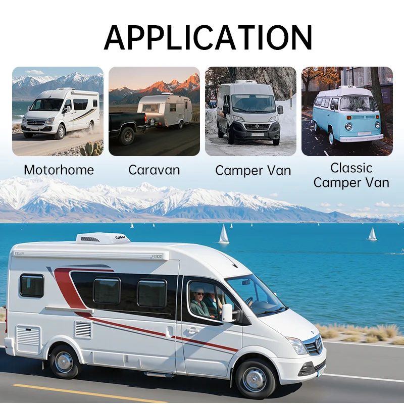 Powerful 12V 2300W Air Conditioning System With 380m/h Evaporator Air Volume For Long Haul Trucks & Caravans