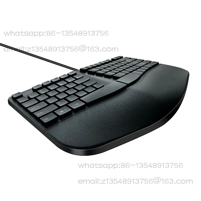 Spot MC-390B Ergonomic keyboard, wired arched keyboard, with palm rest