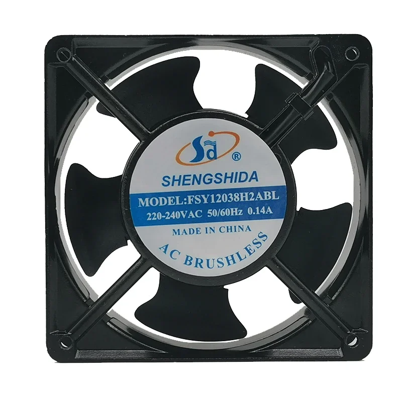

+New 12cm For FSY12038H2ABL 220-240VAC cooler 50/60Hz 0.14A 12038 cooling fan 120*120*38mm