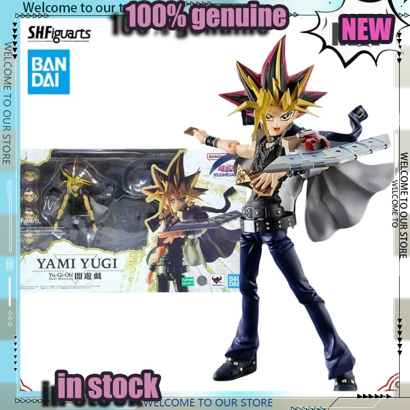 

In Stock Genuine Bandai SHFYami Yugi Atem Yugi Muto Yu-Gi-Oh Duel Monsters Action Figure Model Kit SHF Collection Model Toy Gift
