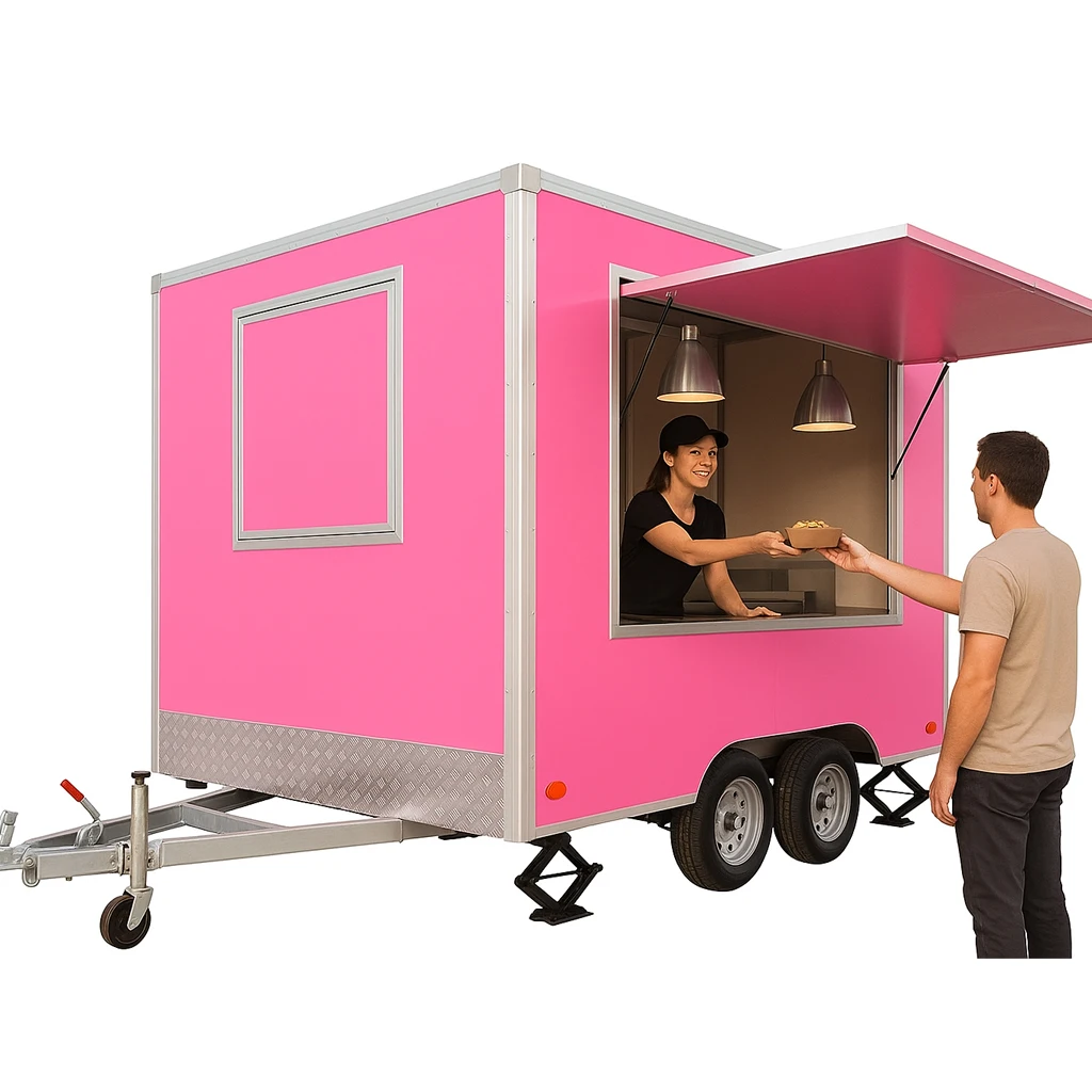 

Fully Equipped Food Truck Food Trailer and Concession Trailer with Full Kitchen for Pizza Burger BBQ Hot Dog