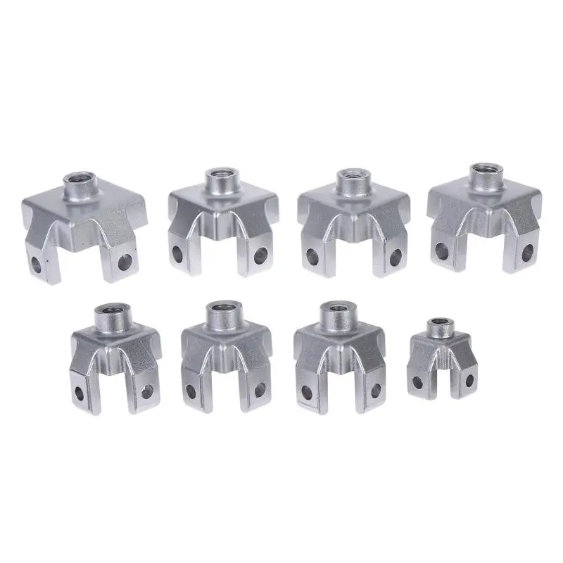 Zinc Alloy Caster Wheel Cup Fixing Block Reliable Connect Mount for M8 M10 M12 3030 4040 4545 Profile Guardrail