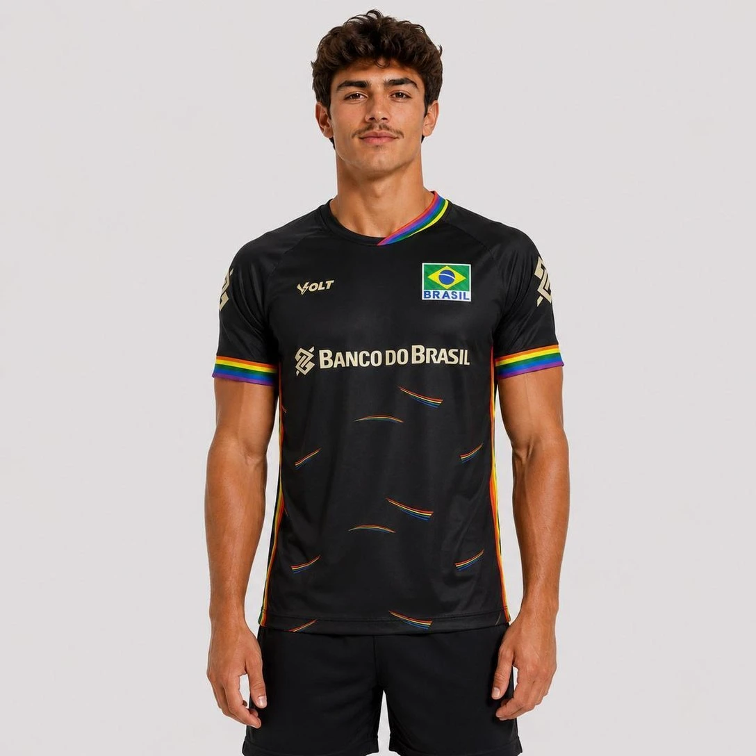 2026 CBV Contra O Preconceito Volleyball Jersey Shirt, Men Women Summer 3D Breathable Quick Drying Fashion Jersey Sweatshirt